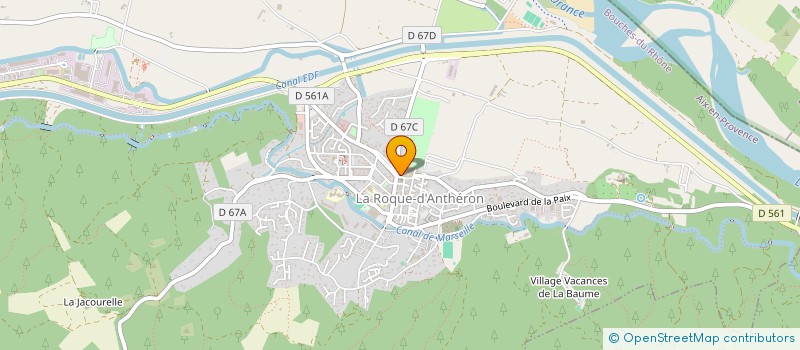localisation de l'entreprise ATP ACTION TECH ET PROMOTION à LA ROQUE D'ANTHERON