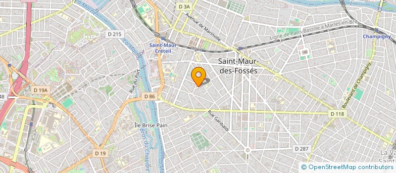 localisation de l'entreprise ATP ASSURANCES à SAINT-MAUR-DES-FOSSES