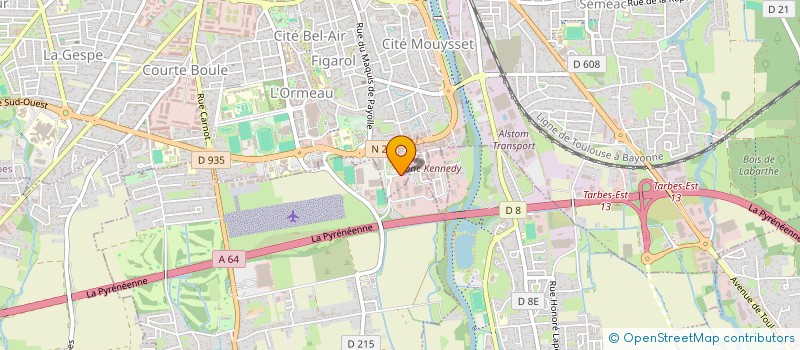 localisation de l'entreprise ATP BARBELL CLUB  TARBES