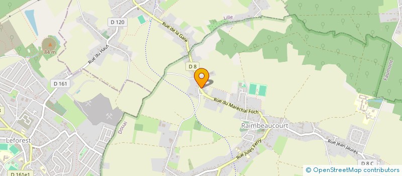 localisation de l'entreprise ATP COURTAGE BATIMENT  RAIMBEAUCOURT