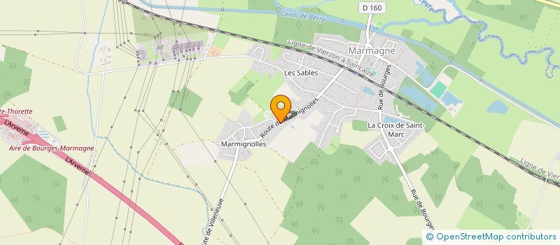 localisation de l'entreprise ATP COUVERTURE  MARMAGNE