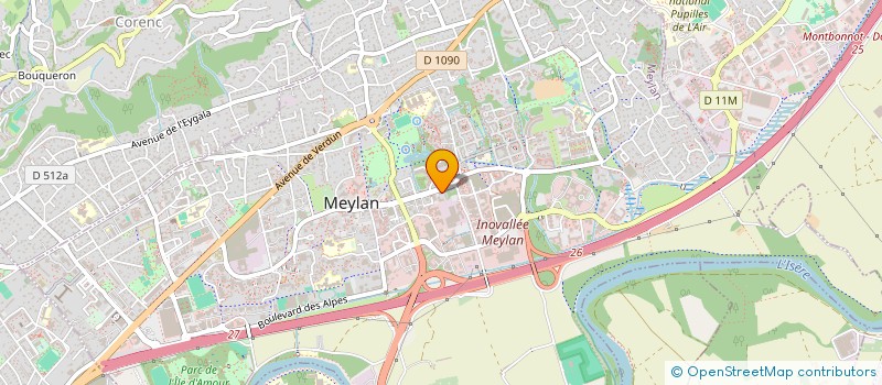 localisation de l'entreprise ATP FORMATION à MEYLAN