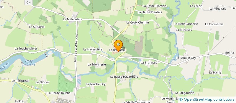 localisation de l'entreprise ATP FORMATION  LA BOUEXIERE