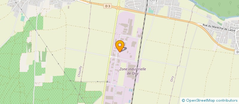 localisation de l'entreprise ATP NORD-EST à OIRY