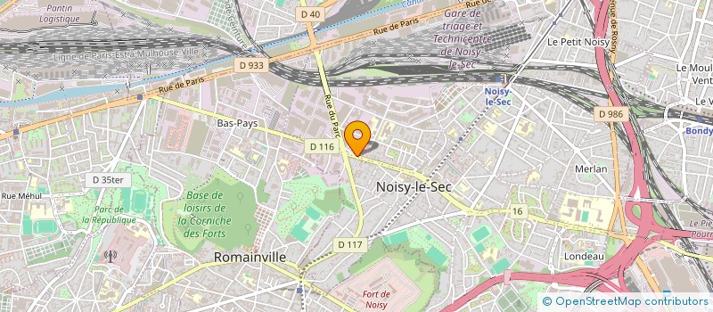 localisation de l'entreprise ATP RESEAUX à ROSNY-SOUS-BOIS