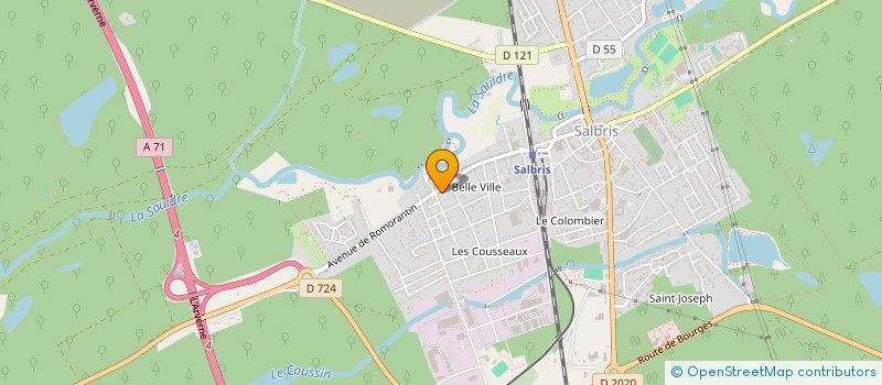 localisation de l'entreprise ATP SPORT  SALBRIS