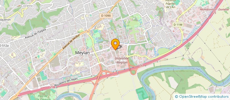 localisation de l'entreprise ATP SYSTEME à MEYLAN