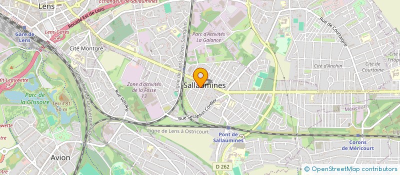 localisation de l'entreprise ATPCH à SALLAUMINES