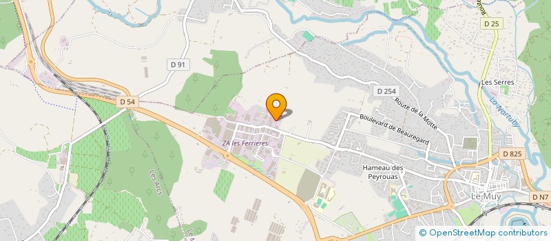 localisation de l'entreprise ATPE  LE MUY