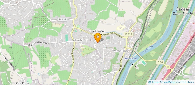 localisation de l'entreprise ATPEAK  VERNAISON