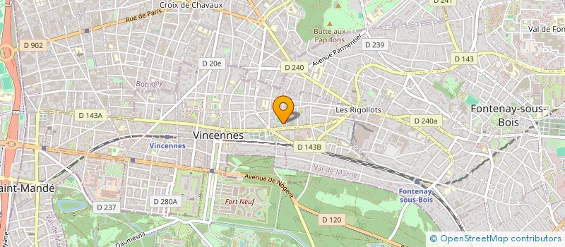 localisation de l'entreprise ATPM CONSULTING à VINCENNES