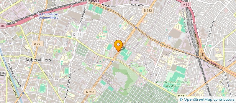 localisation de l'entreprise ATPP GARAGE à AUBERVILLIERS