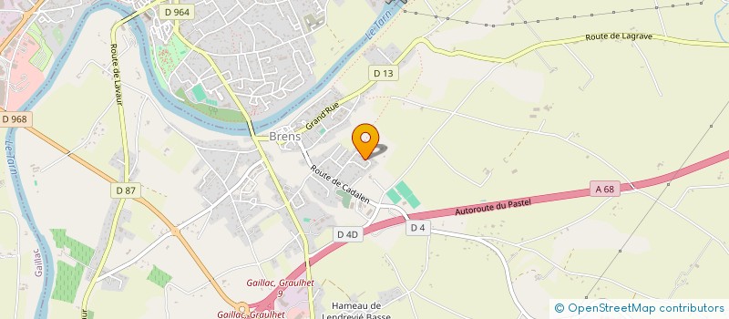 localisation de l'entreprise ATR  BRENS