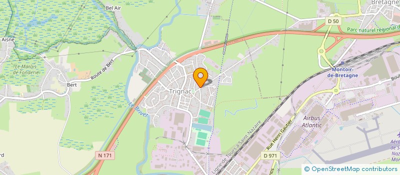 localisation de l'entreprise ATR à TRIGNAC