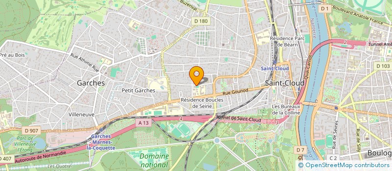 localisation de l'entreprise ATR à SAINT-CLOUD