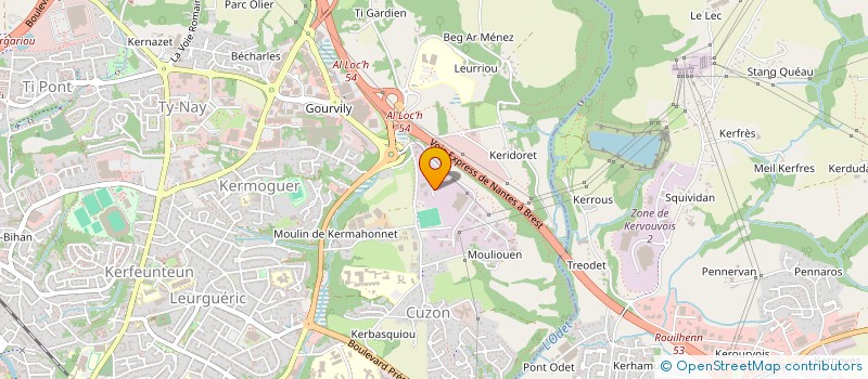 localisation de l'entreprise ATR ATELIER TECHNIQUE REPROGRAPHIQUE  QUIMPER