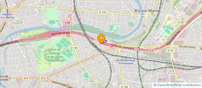 localisation de l'entreprise ATR BATCOM à CHAMPIGNY-SUR-MARNE