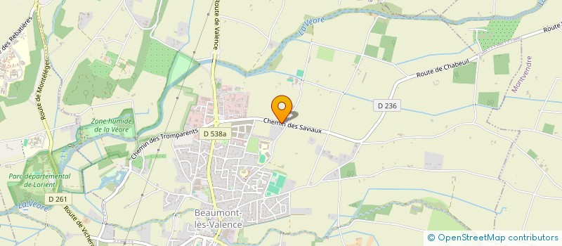 localisation de l'entreprise ATR BIO à BEAUMONT LES VALENCE