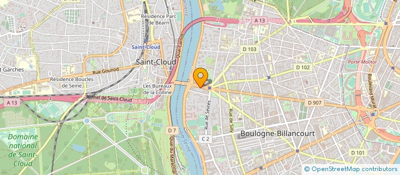 localisation de l'entreprise ATR BIO à BOULOGNE-BILLANCOURT