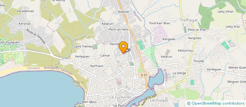 localisation de l'entreprise ATR DENTAIRE  GUILVINEC