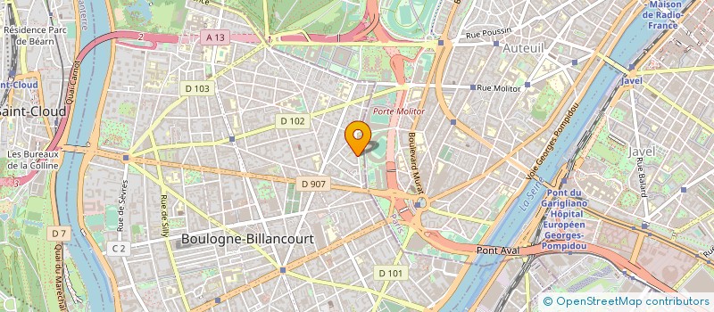 localisation de l'entreprise ATR INTERNATIONAL à BOULOGNE-BILLANCOURT