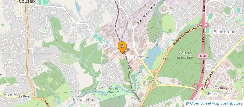 localisation de l'entreprise ATR LIMOUSIN à COUZEIX