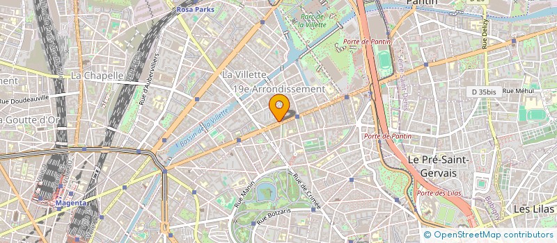 localisation de l'entreprise ATR TELECOM à PARIS