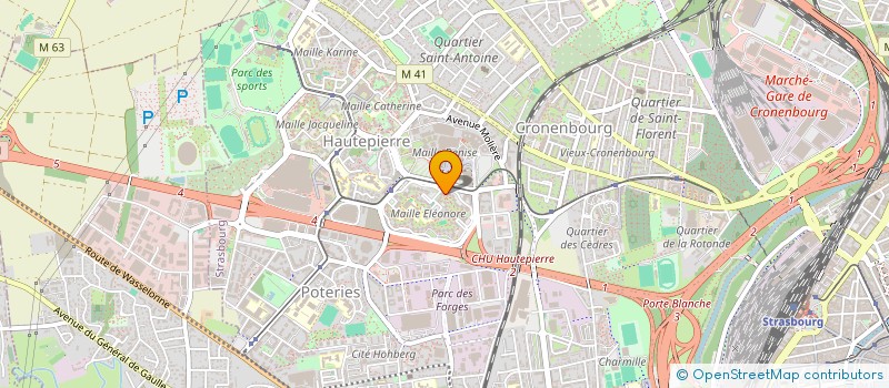localisation de l'entreprise ATR TRANSPORT à STRASBOURG