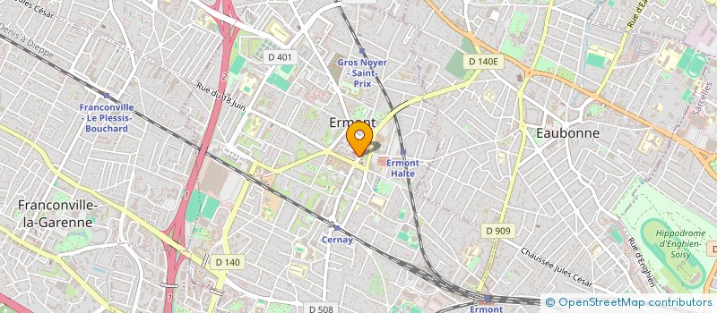 localisation de l'entreprise ATRA à ERMONT