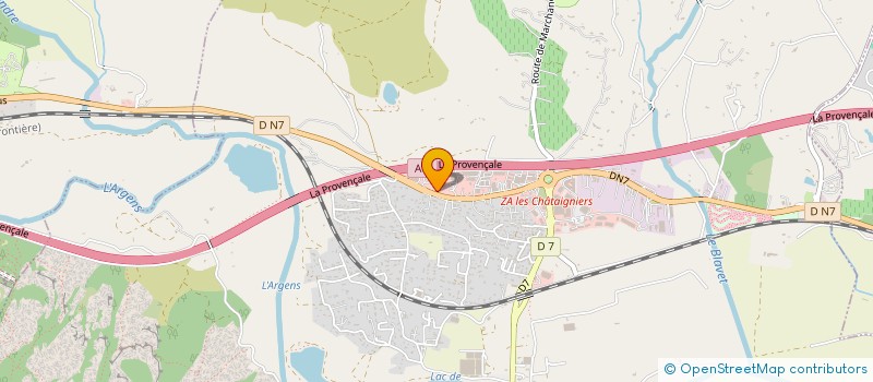 localisation de l'entreprise ATRAKTIV MOTORS AZUR  ROQUEBRUNE-SUR-ARGENS