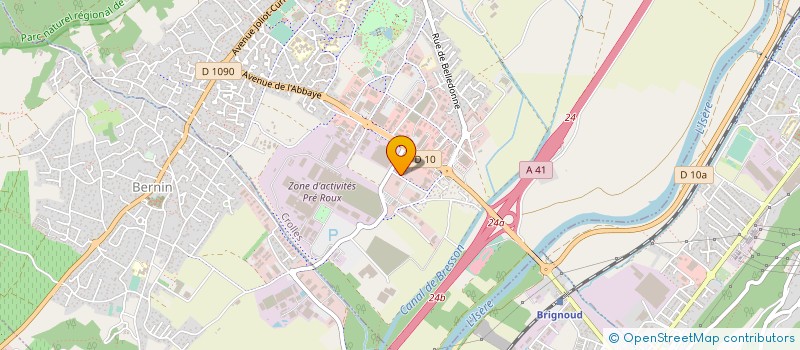 localisation de l'entreprise ATRAL SERVICES  CROLLES