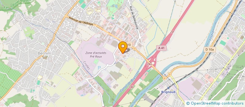 localisation de l'entreprise ATRAL TECH  CROLLES