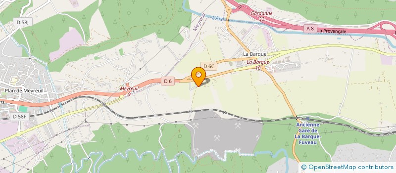 localisation de l'entreprise ATRAP à FUVEAU
