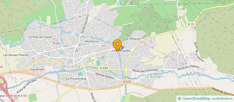 localisation de l'entreprise ATRE ET CLIM à PELISSANNE