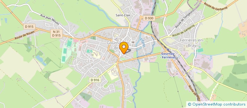 localisation de l'entreprise ATRE ET DECOR à GOURNAY-EN-BRAY