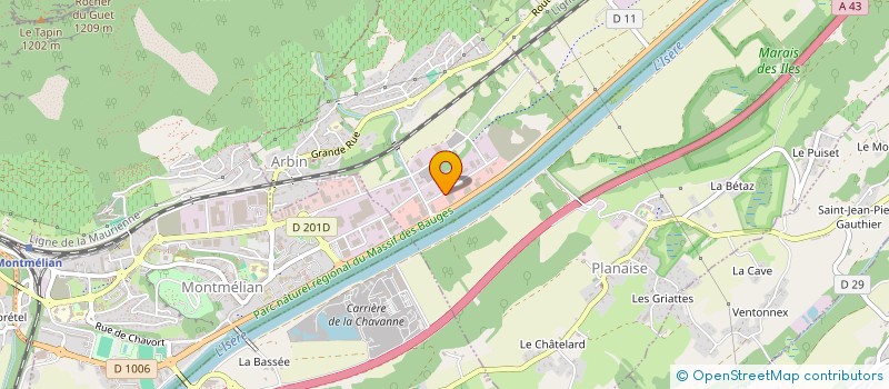 localisation de l'entreprise ATRE ET LOISIRS à ARBIN