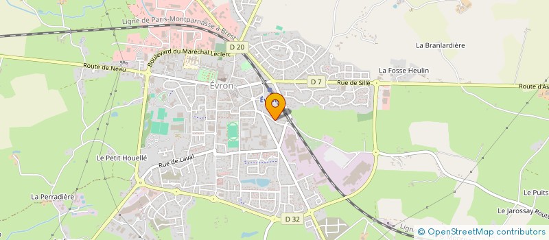 localisation de l'entreprise ATRE ET TECHNIQUE  EVRON