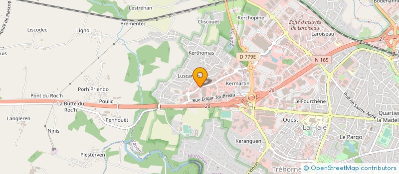 localisation de l'entreprise ATREA à PLOEREN