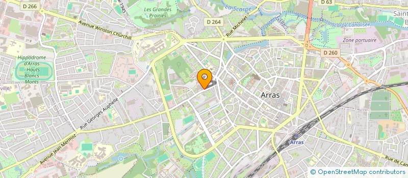 localisation de l'entreprise ATREBATES à ARRAS
