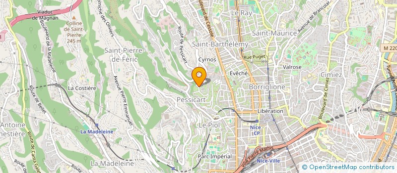 localisation de l'entreprise ATREIDE  NICE