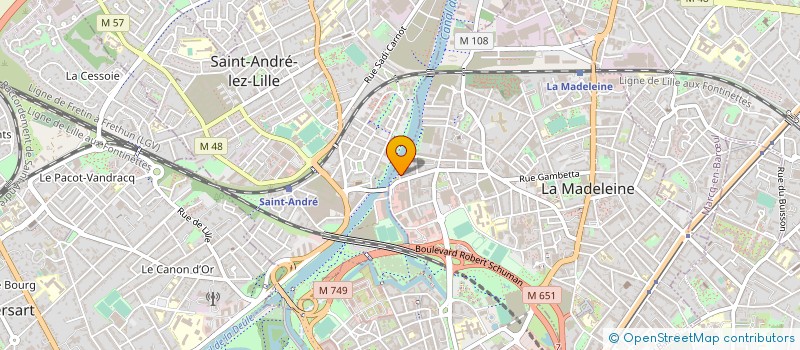 localisation de l'entreprise ATREO à LA MADELEINE