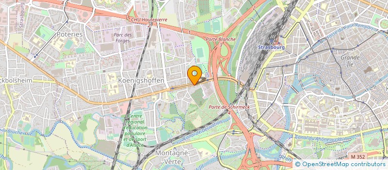 localisation de l'entreprise ATRES ET FAIENCES D ALSACE à STRASBOURG