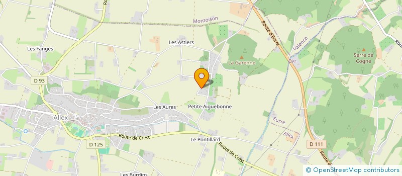 localisation de l'entreprise ATRI'HOME 26  ALLEX