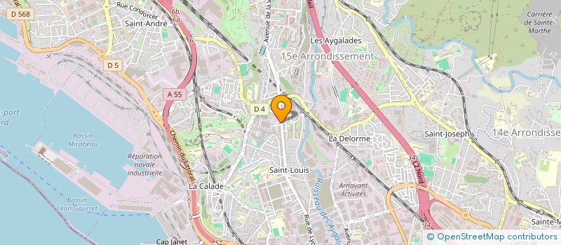 localisation de l'entreprise ATRIA à MARSEILLE