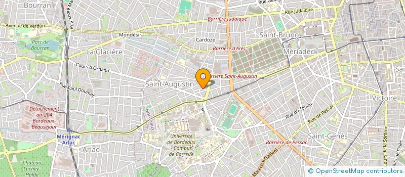 localisation de l'entreprise ATRIA 401  BORDEAUX