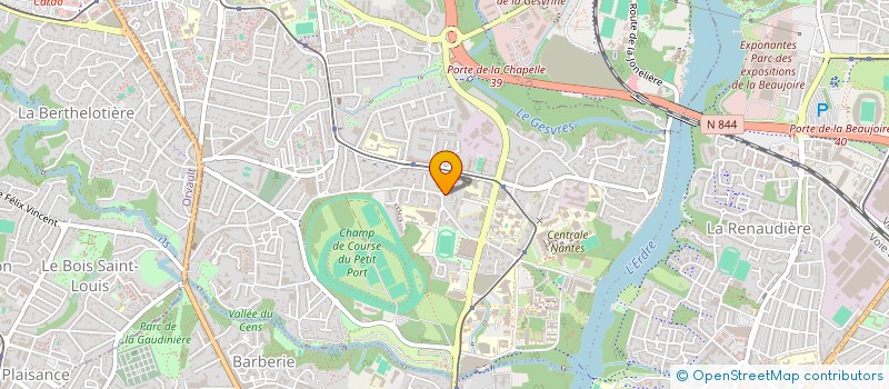 localisation de l'entreprise ATRIA à NANTES