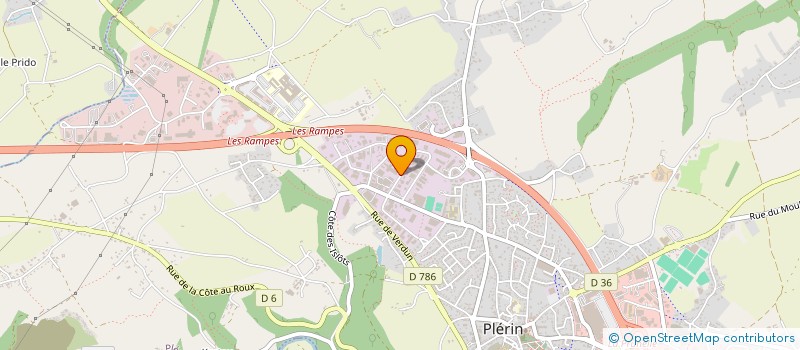 localisation de l'entreprise ATRIA à PLERIN