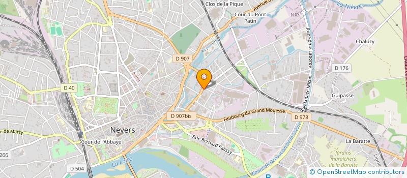 localisation de l'entreprise ATRIA à NEVERS