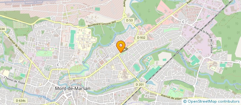 localisation de l'entreprise ATRIA COMMUNICATION  MONT-DE-MARSAN