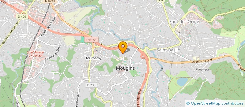 localisation de l'entreprise ATRIA-CONCEPT à MOUGINS